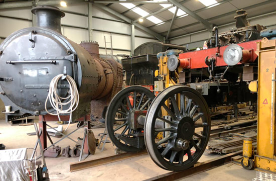 Q-class boiler and wheelset - Photo thanks to Leaky Finders - 4 October 2023