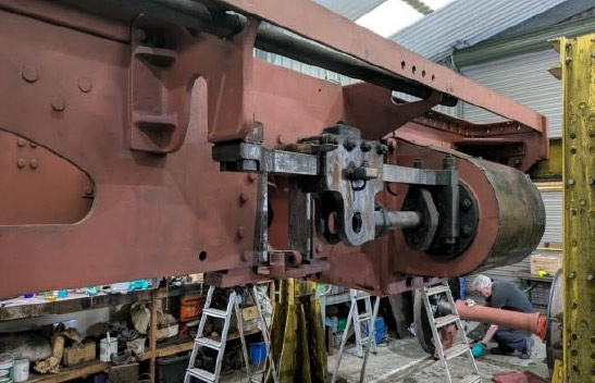 Normandy's frames now cleaned, needle gunned and in primer - Autumn 2025