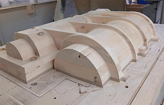 Part of the pattern for the new left-hand cylinder. Photo: East Coast Castings