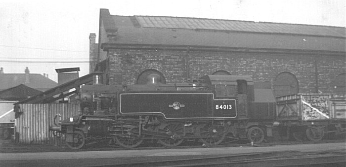 No.84013 at Crewe in 1959 - John Griffiths