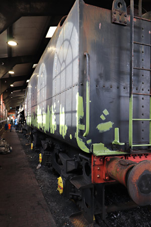 92240's tender being prepped for repainting - 21 March 2023