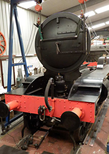 Smokebox door and surround on the smokebox saddle - Fred Bailey - 17 September 2017