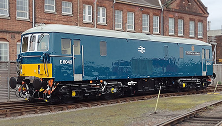 E6040 (73133) 'The Bluebell Railway' outside Eastleigh Works - Paul Auckland - 5 April 2023