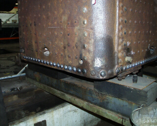 View of foundation rivets