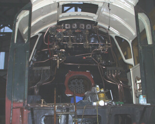 View into cab