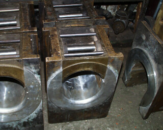 View of machined axleboxes