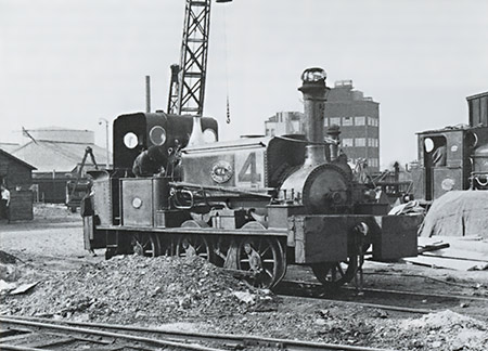 Loco Sharpthorn working at Dagenham Dock - Eric Sawford/Bluebell Archive - 24 May 1956