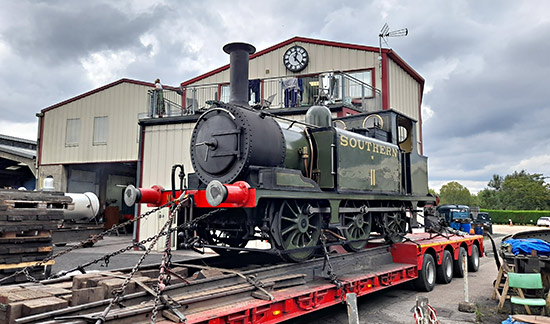 W11 arrived at Sheffield Park - Bluebell Railway - 26 July 2022