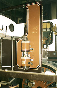[View of cab side showing new paintwork]