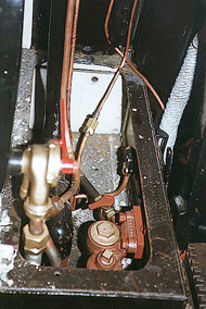 [View of brake system controls