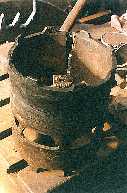 [View of removed valve liner]