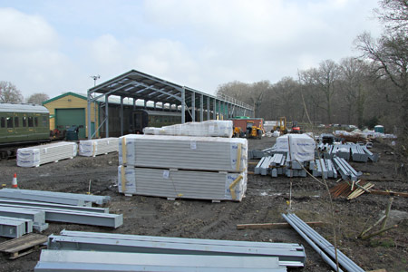 Structure and roof over E-road, South end - Dave Clarke - 3 April 2016