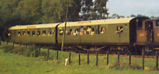 473 with 6575 and 1365 - Photo from The Bluebell Railway Historic Collection of Locomotives, Coaches & Wagons, 1st Edition
