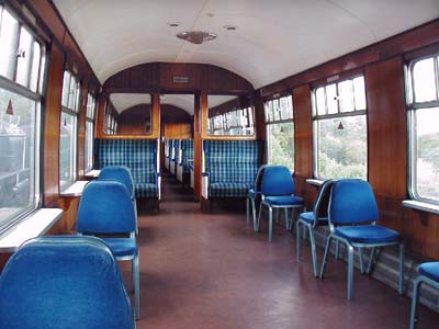 the half saloon with loose chairs, able to accommodate up to 12 wheelchairs, with conventional saloon seating beyond.