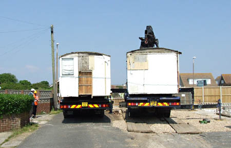 The two coaches ready for departure from West Wittering - Trevor Tupper - 21 May 2008
