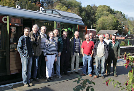 Some of the volunteers who worked on the restoration of 3363 - Jon Bowers - 22 Oct 2011
