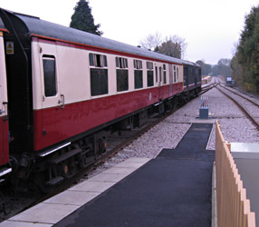 Charlotte at the South end of our Platform - Stephen Fairweather - 5 Nov 2011