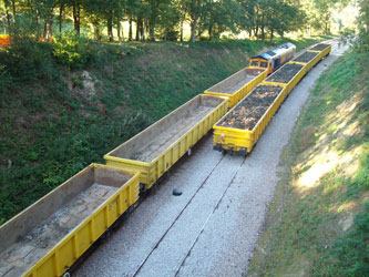 66731 shunting waste wagons - Richard Emsley - 28 Sept 2011
