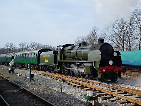 U-class with the first service over the new No.23B points at Horsted Keynes - Richard Salmon - 8 March 2014
