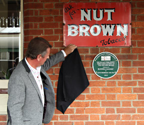 David Allan unveils the Railway of the Decade plaque - Jon Bowers - 1 June 2014
