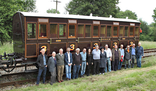Volunteers who restored LCDR carriage 3188 - Jon Bowers - 18 June 2016