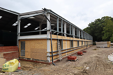 Progress with walls for the HSC - Barry Luck - 16 August 2019
