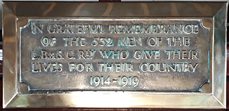 'Remembrance' plaque
