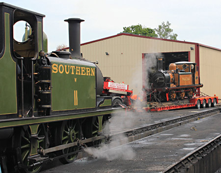 Poplar unloading and W11 in steam - Peter Edwards - 27 July 2022