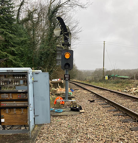Temporary signal in place - Andy Swain - 20 February 2022