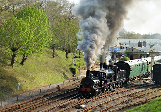 The pair of L&Y Locos setting off from Horsted Keynes - Philip Hunt - 22 April 2023