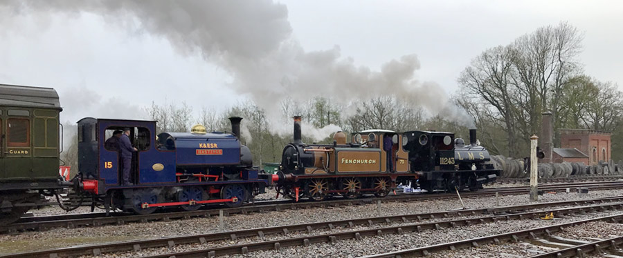 11243, 'Fenchurch' and 'Hastings' arrive at Horsted Keynes - Richard Salmon - 21 April 2023