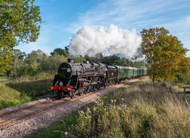 Camelot runs round its train at East Grinstead - John Sandys - 27 October 2023