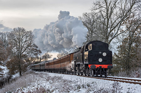 80151 hauling an East Grinstead to Horsted Keynes Santa Special - David Cable - December 2022