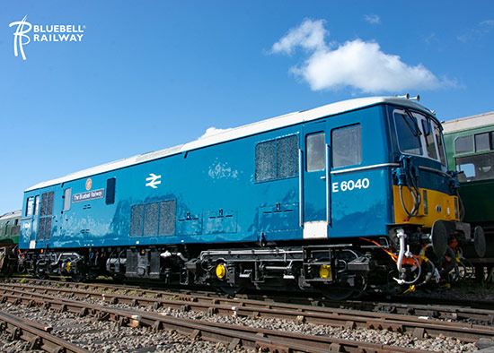 Electro-diesel Locomotive, E6040 'The Bluebell Railway' on Bluebell metals - Bluebell Railway - 25 April 2023