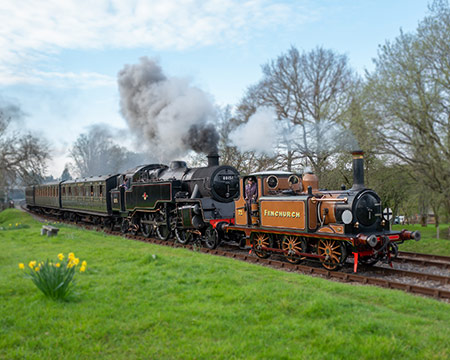 'Fenchurch' and 80151 leaving Kingscote - Nick Gilliam - 22 April 2023