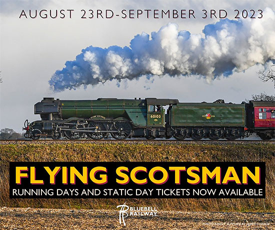Flying Scotsman at the Bluebell this summer