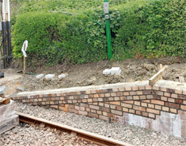 Horsted Keynes Platform 5 - rebuilt end ramp - Jon Goff - 30 May 2023