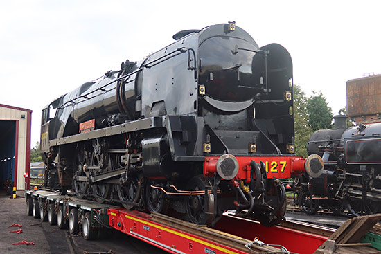21C127 'Taw Valley' on arrival at Sheffield Park - Tony Mallinson - 6 October 2023