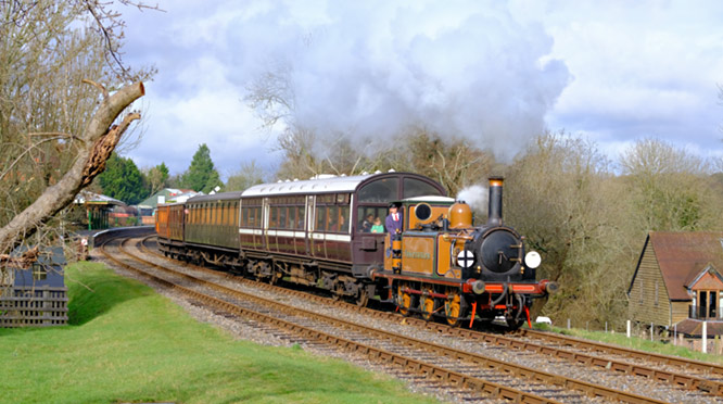 No. 72 with its lunchtime departure from Horsted Keynes - Richard Salmon - 11 February 2024