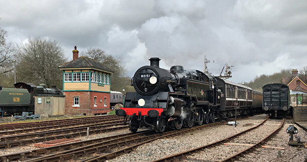 80151 with the 1.20pm departure from Horsted Keynes - Richard Salmon - 1 April 2024