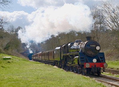'Camelot' hauling the vintage set at West Hoathly - Brian Lacey - 24 March 2024