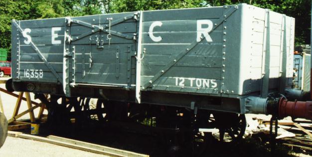 SECR 7-plank goods wagon 16358