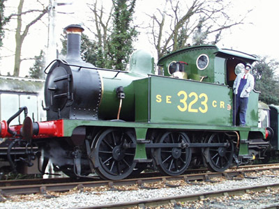 323 at Sheffield Park in SECR wartime economy livery - Lewis Nodes