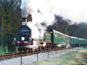 SECR C-Class with the Four SR Bulleid coaches