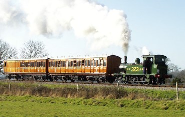 SECR P-class 323 with Metropolitan Coaches