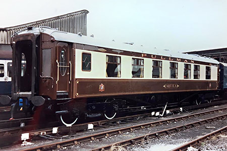 'Aquila' leaves Stewarts Lane depot after refurbishment in 1988 (Graham Burtenshaw)
