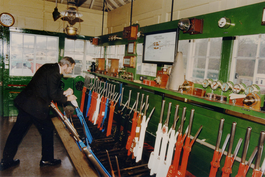Inside Horsted Keynes Signal Box - Richard Salmon - February 1998