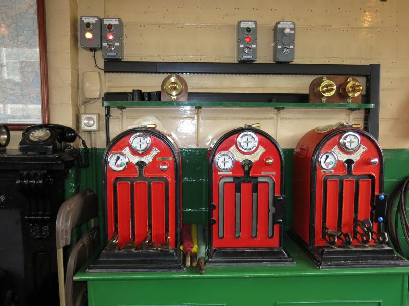 The last three switches in use at Horsted Keynes in Sept
ember 2013