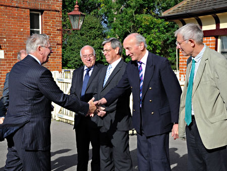 Pat Plane meeting the Duke of Gloucester at the official opening of the Extension - derek Hayward - 10 October 2013