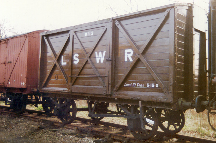 LSWR 10 Ton covered goods van 8112 - Richard Salmon - April 1992